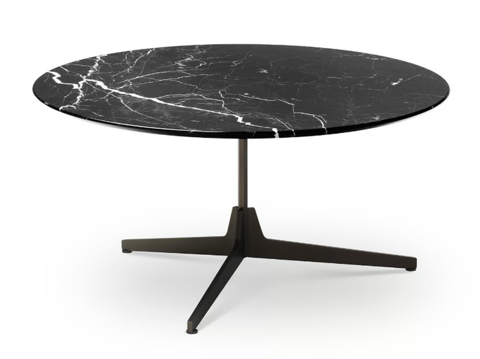 HEXA - Round marble coffee table _ Saba Italia